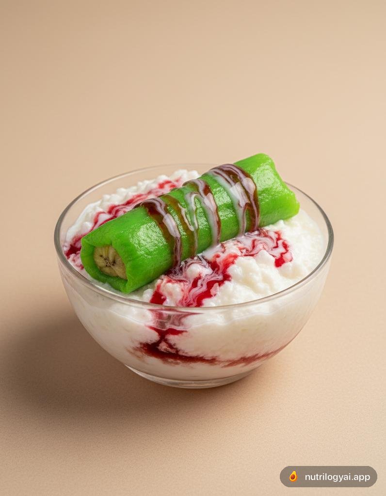 Es Pisang Ijo (Grünes Bananeneis)