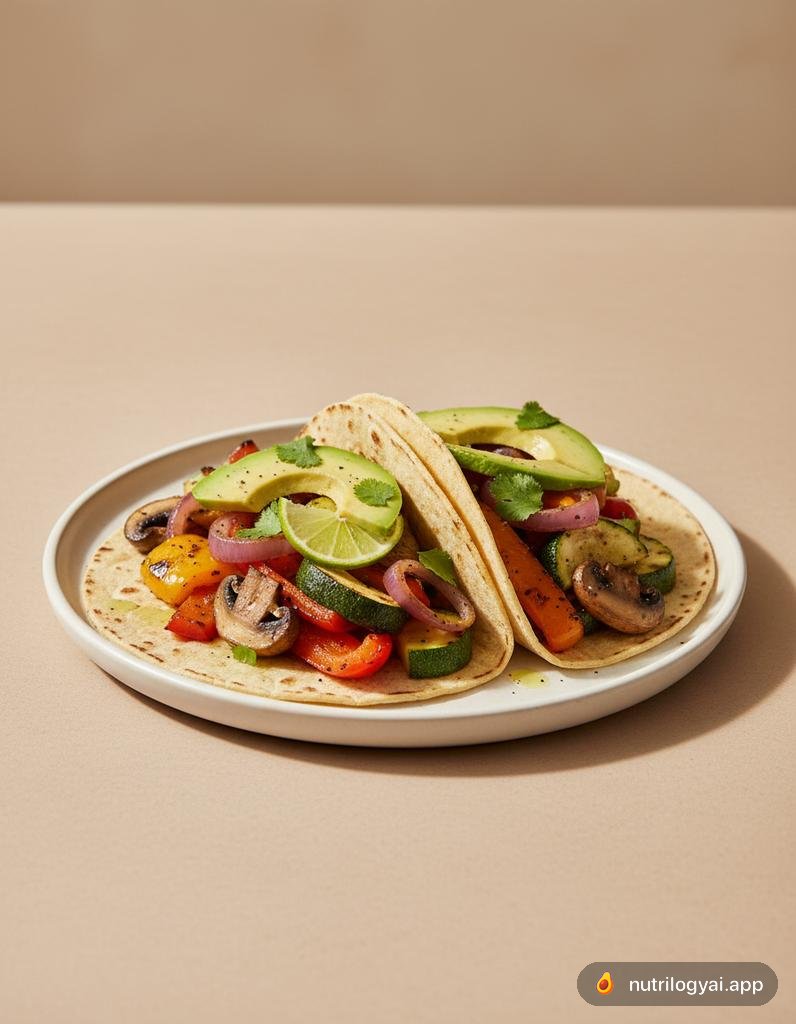 Gegrilltes Gemüse-Taco