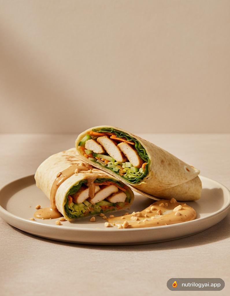 Wrap au Poulet Satay