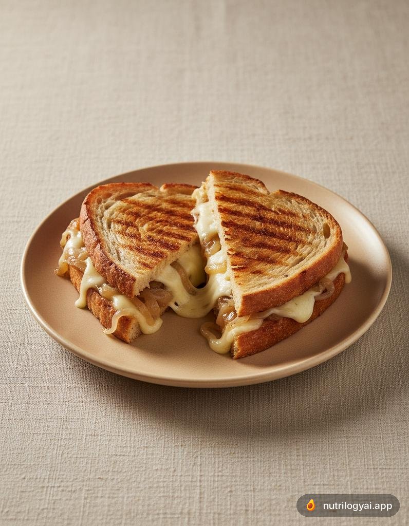 Panino con cipolle caramellate
