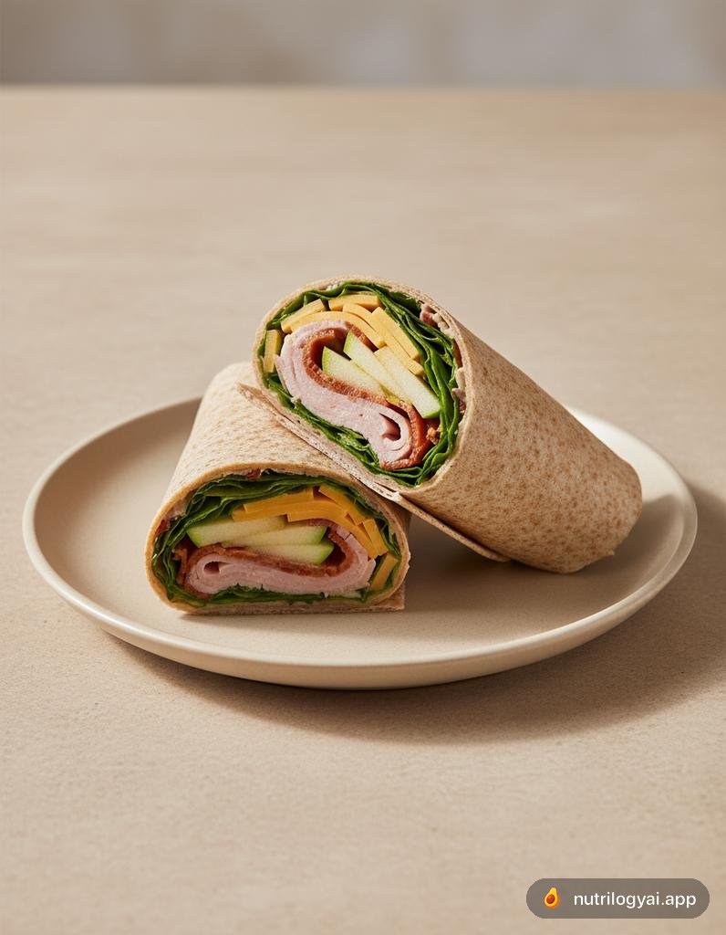 Wrap di Tacchino, Mela e Cheddar