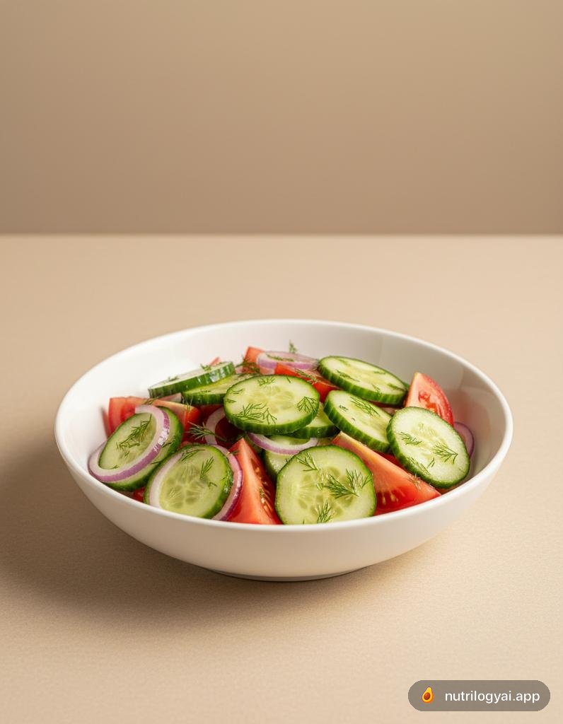 Insalata di cetrioli e pomodori