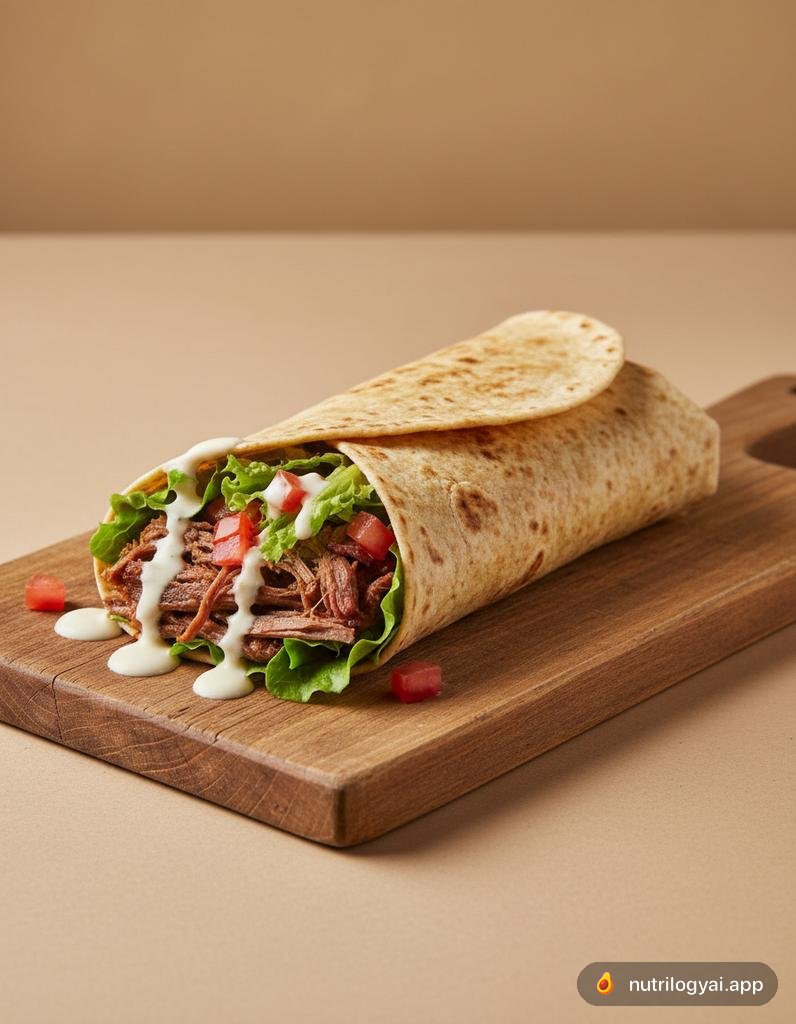 Wrap di manzo brasato