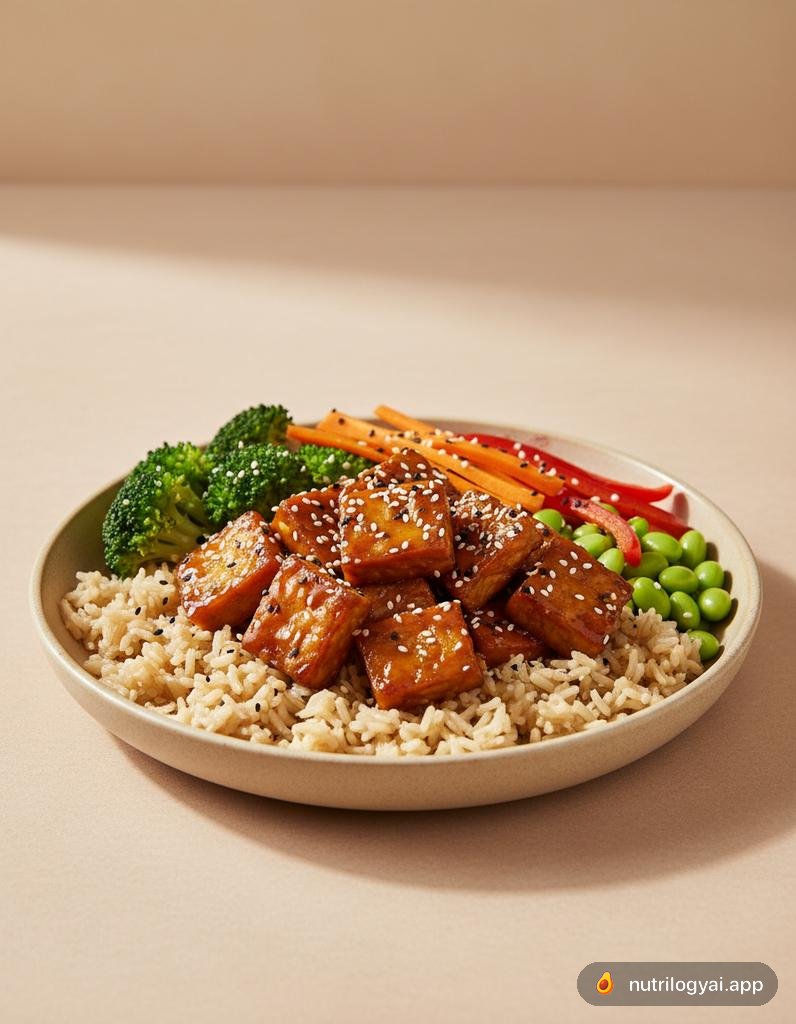 Ciotola di Tempeh Glassato