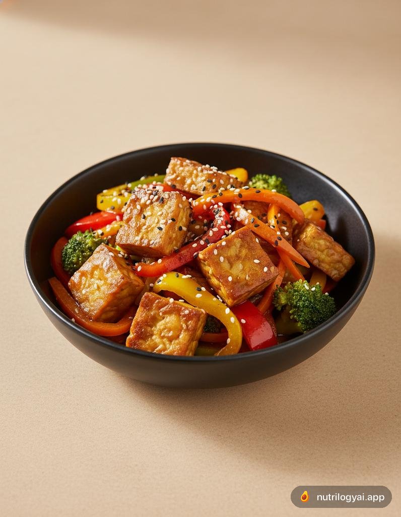 Salteado de Tempeh