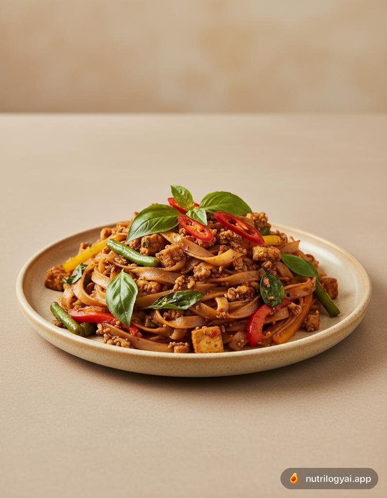 Pad Kee Mao Vegano (Fideos Borrachos)