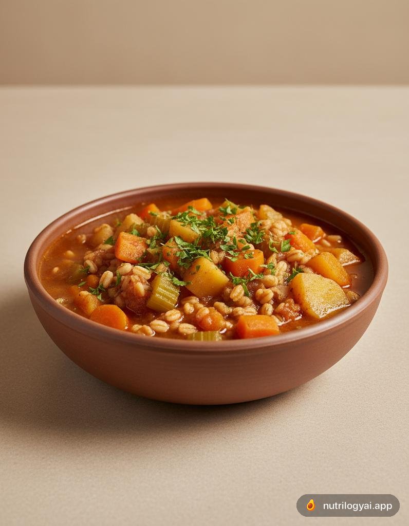 Estofado de verduras con cebada