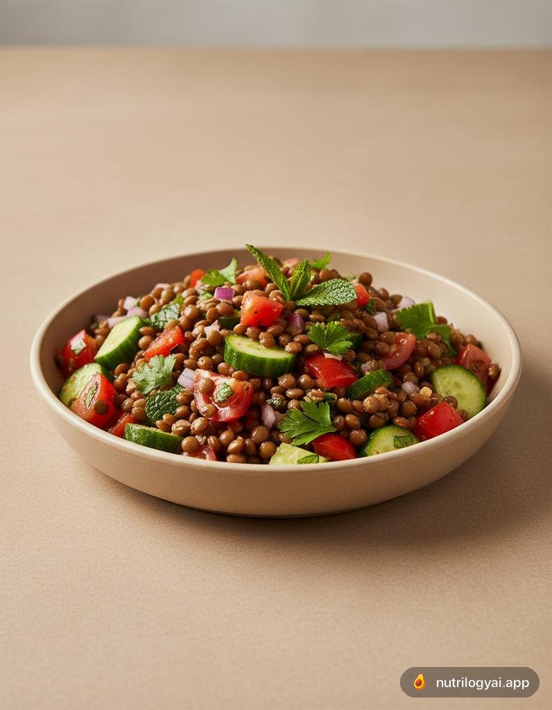 Marokkanischer Linsensalat