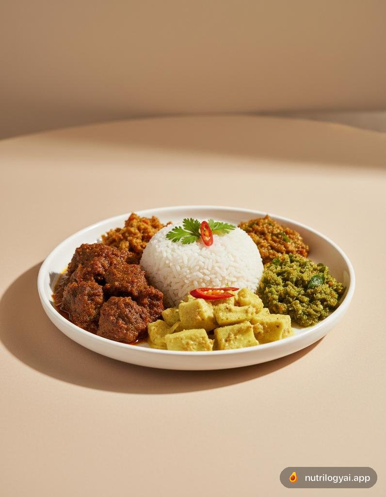 Nasi Padang (Padang Reisplatte)
