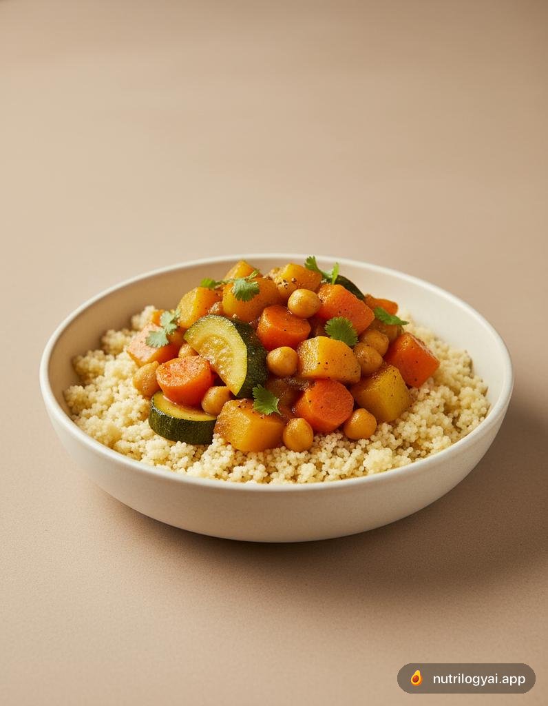 Cuscuz com sete vegetais
