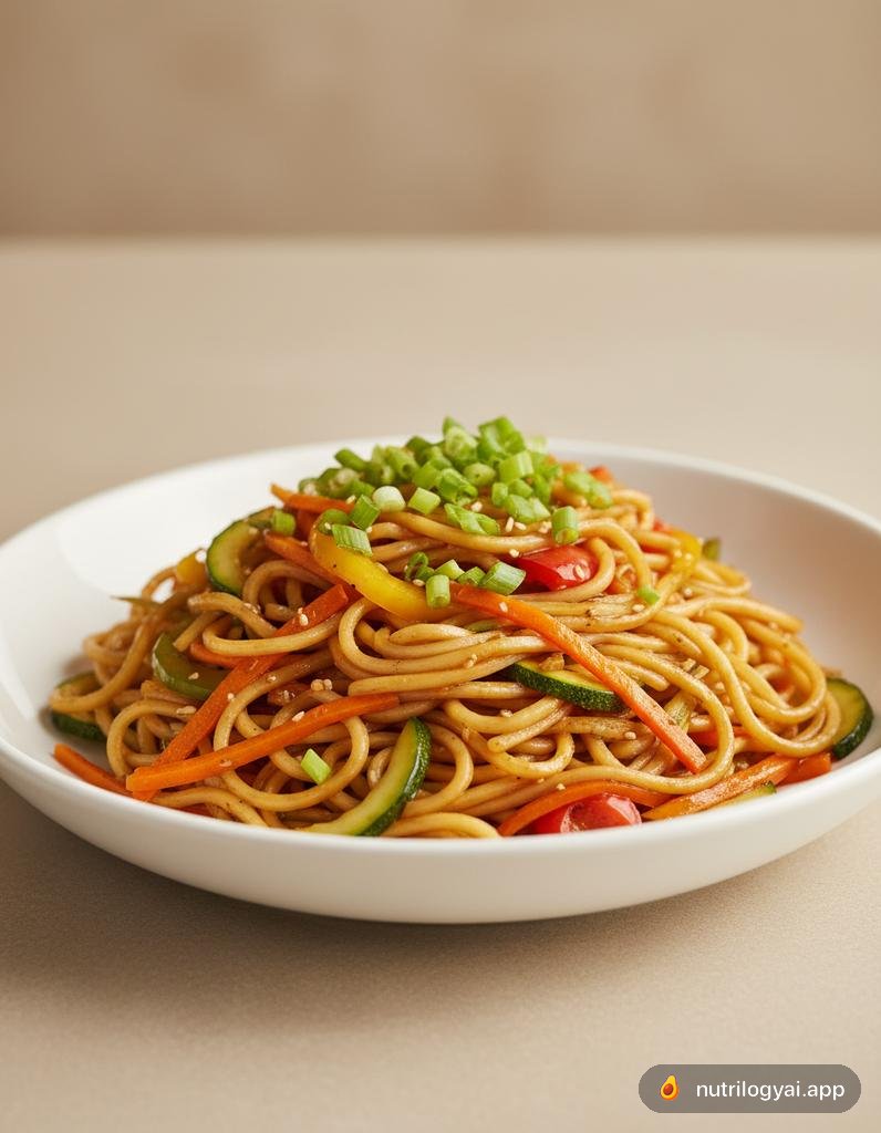 Macarrão com vegetais