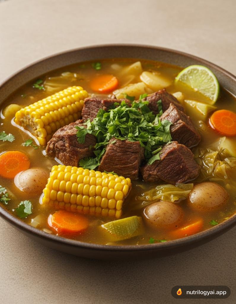 Zuppa di manzo "Caldo de Res"