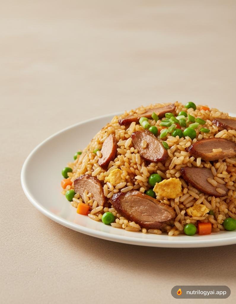 Arroz frito con pato