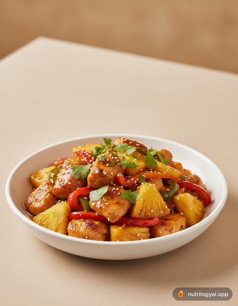 Pollo con piña