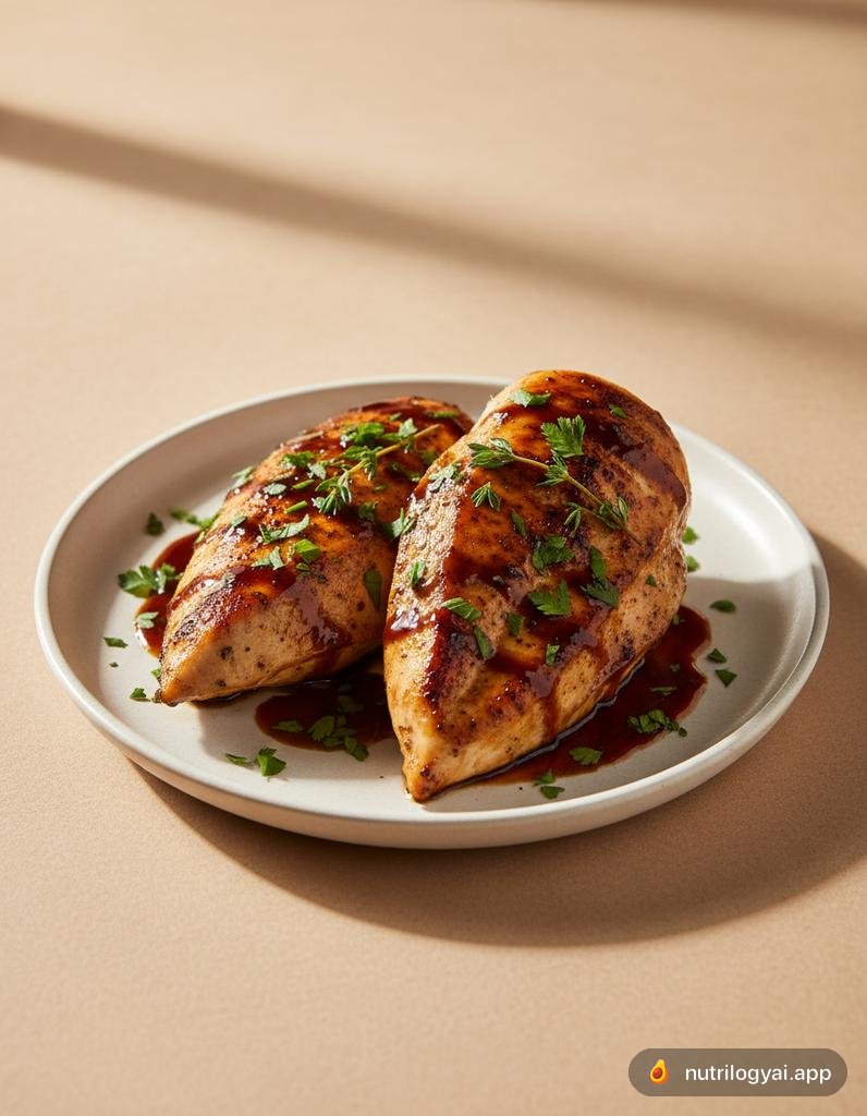 Pollo glassato al balsamico