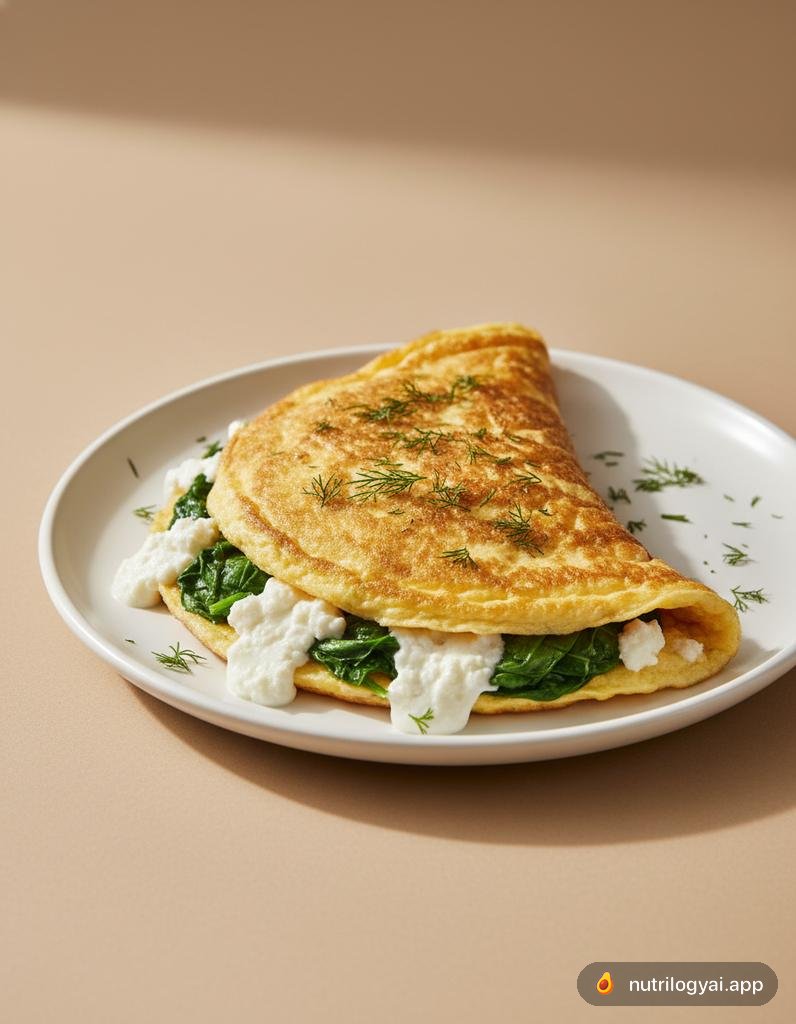 Omelette con feta