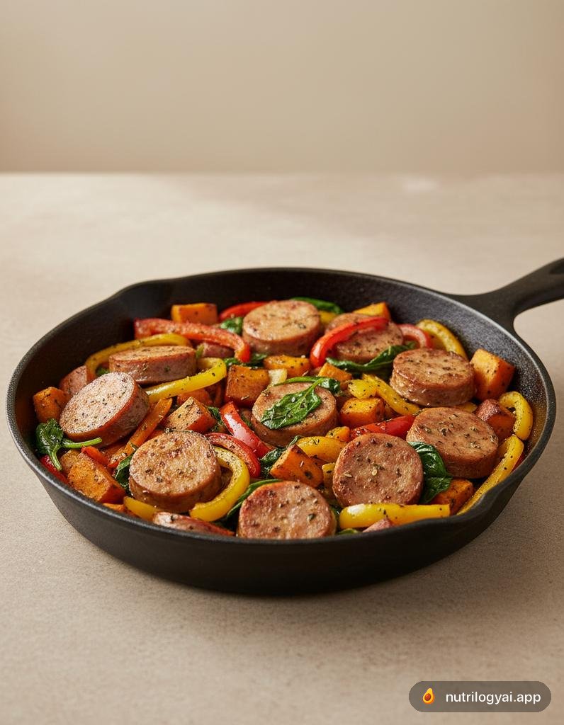 Putenwurst-Pfanne