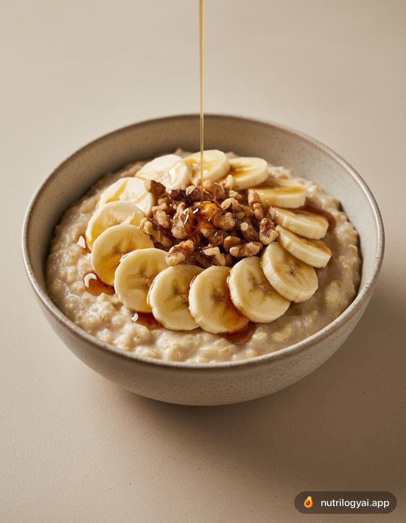 Bananen-Nuss-Haferflocken