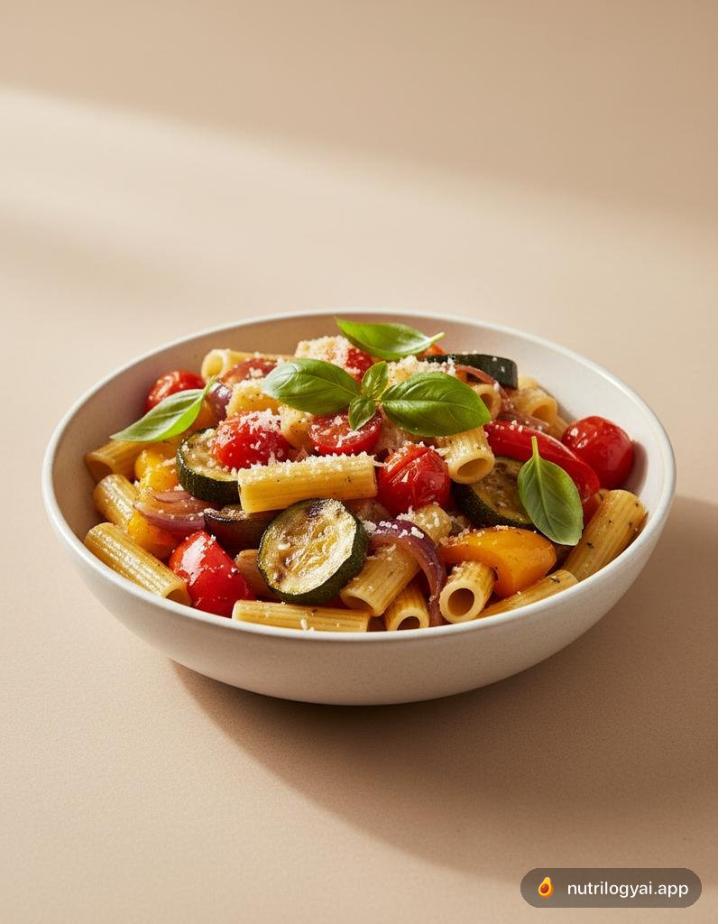 Ziti aux légumes rôtis