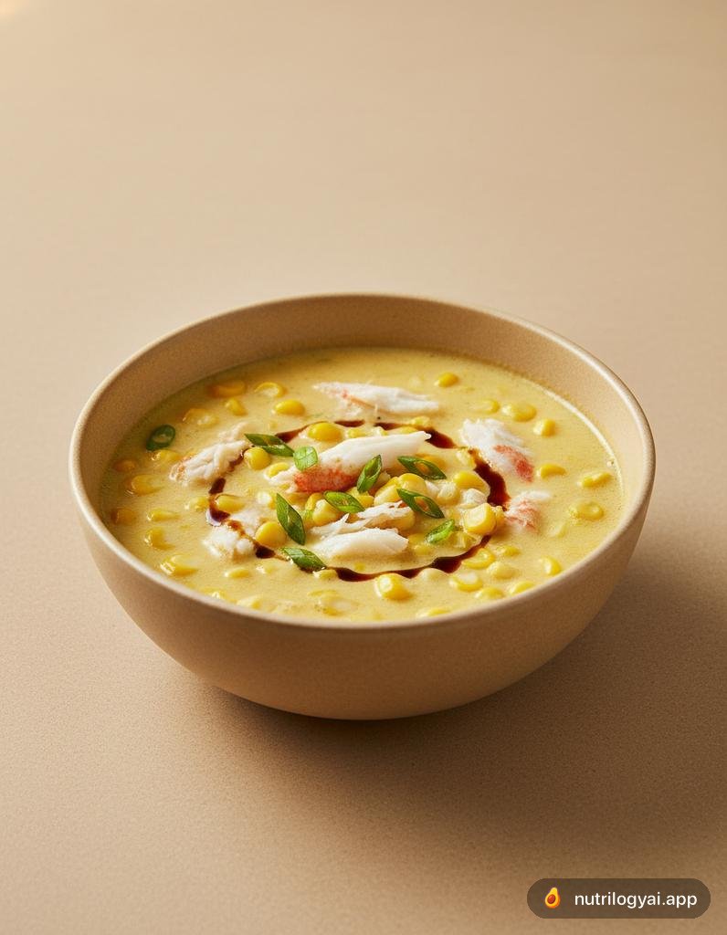 Sopa de caranguejo e milho