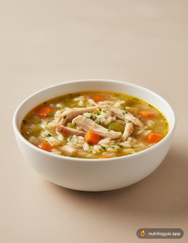 Курячий суп з рисом