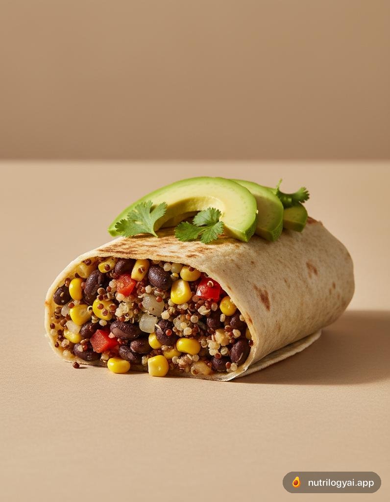 Quinoa-Schwarzbohnen-Burrito