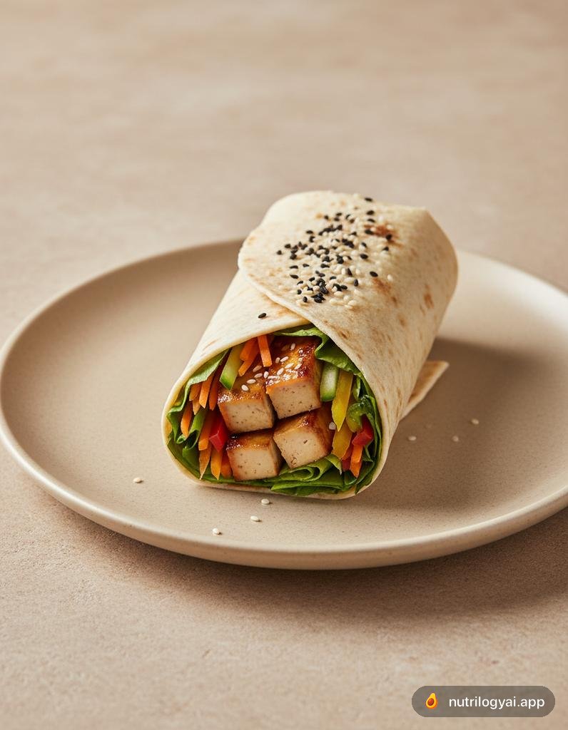 Teriyaki-Tofu-Wrap
