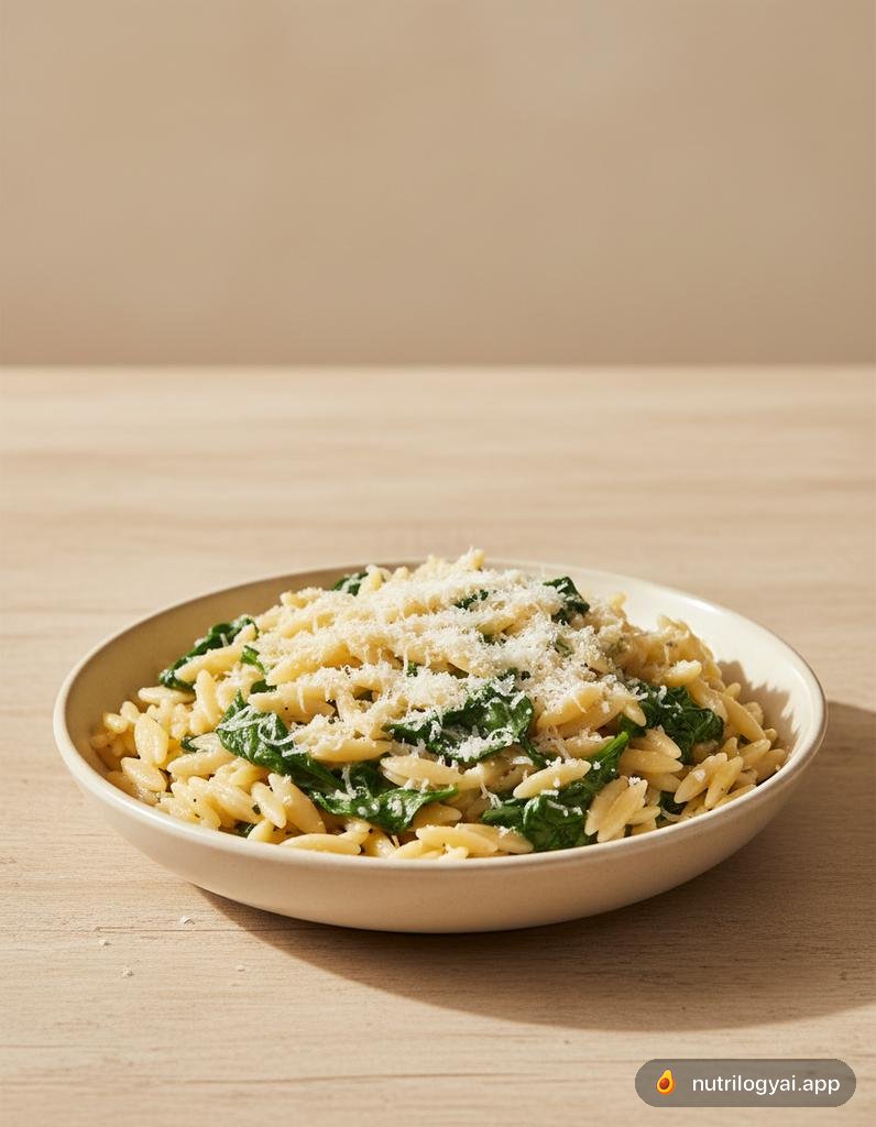 Orzo aux épinards