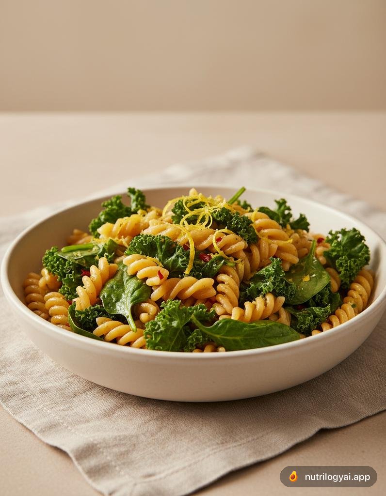 Pâtes de pois chiche aux légumes verts
