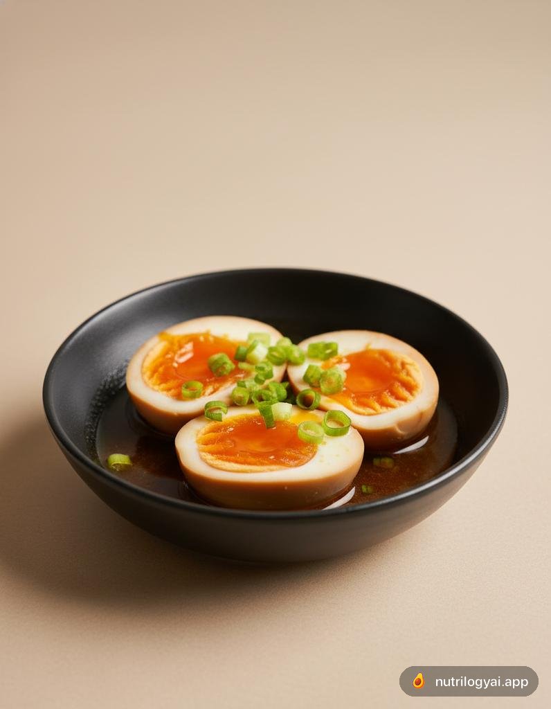 Huevos marinados en soja