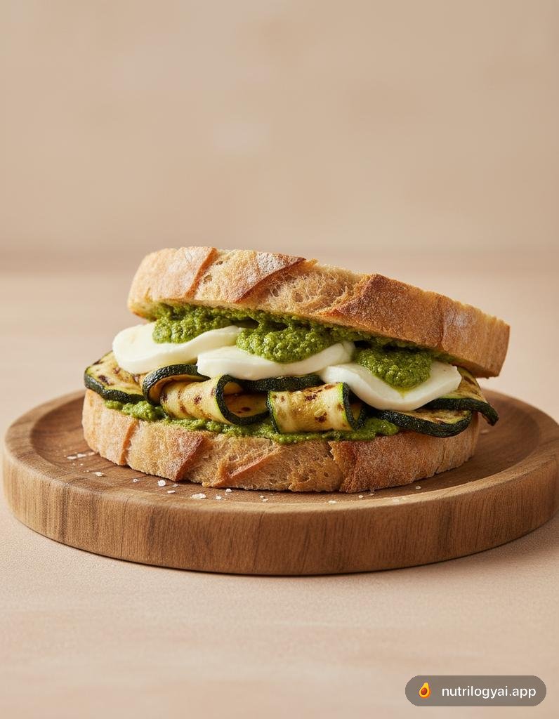 Panino con zucchine grigliate