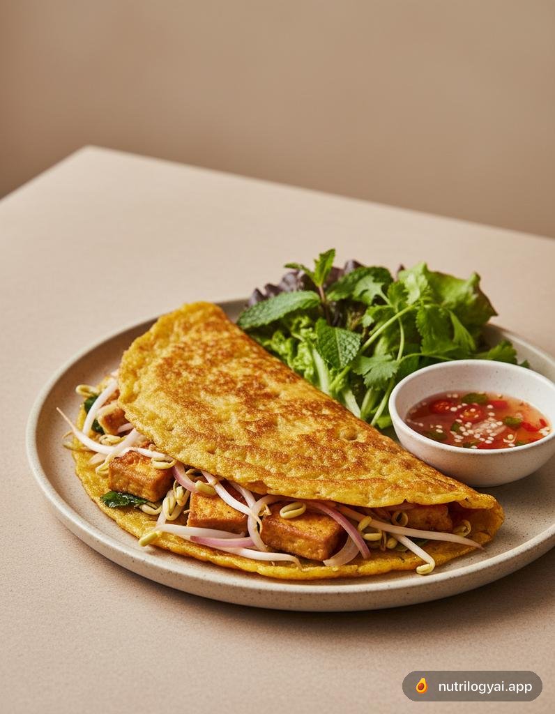 Tofu Banh Xeo (Crêpe Sfrigolante Vietnamita)