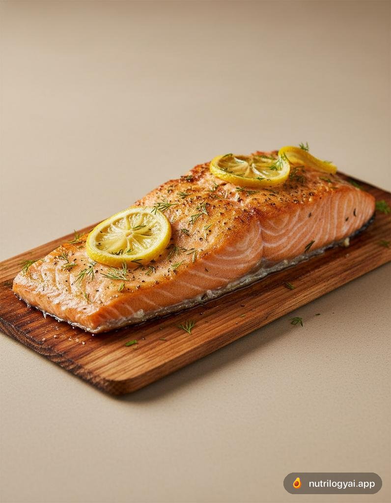 Salmone su asse di cedro
