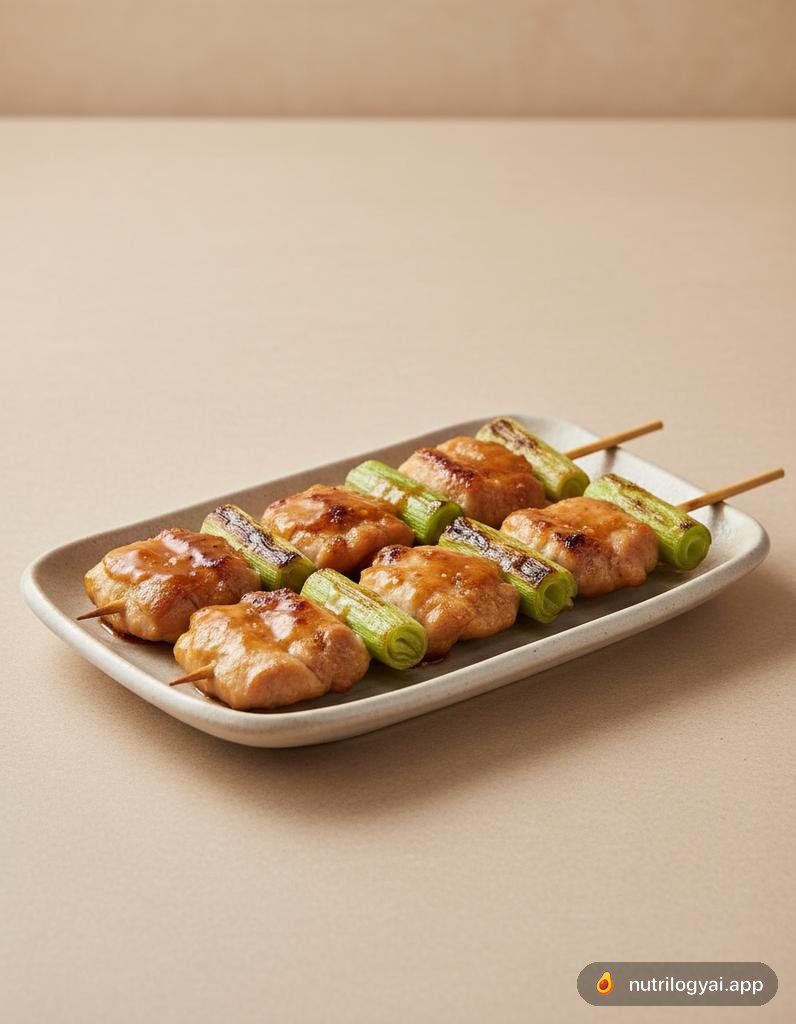 Kushiyaki (Spiedini di pollo e porro)