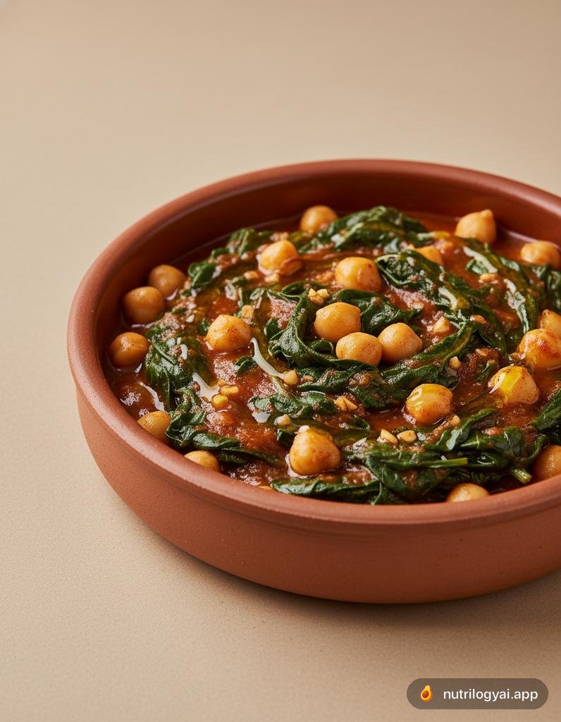 Spinaci con Ceci (Espinacas con Garbanzos)