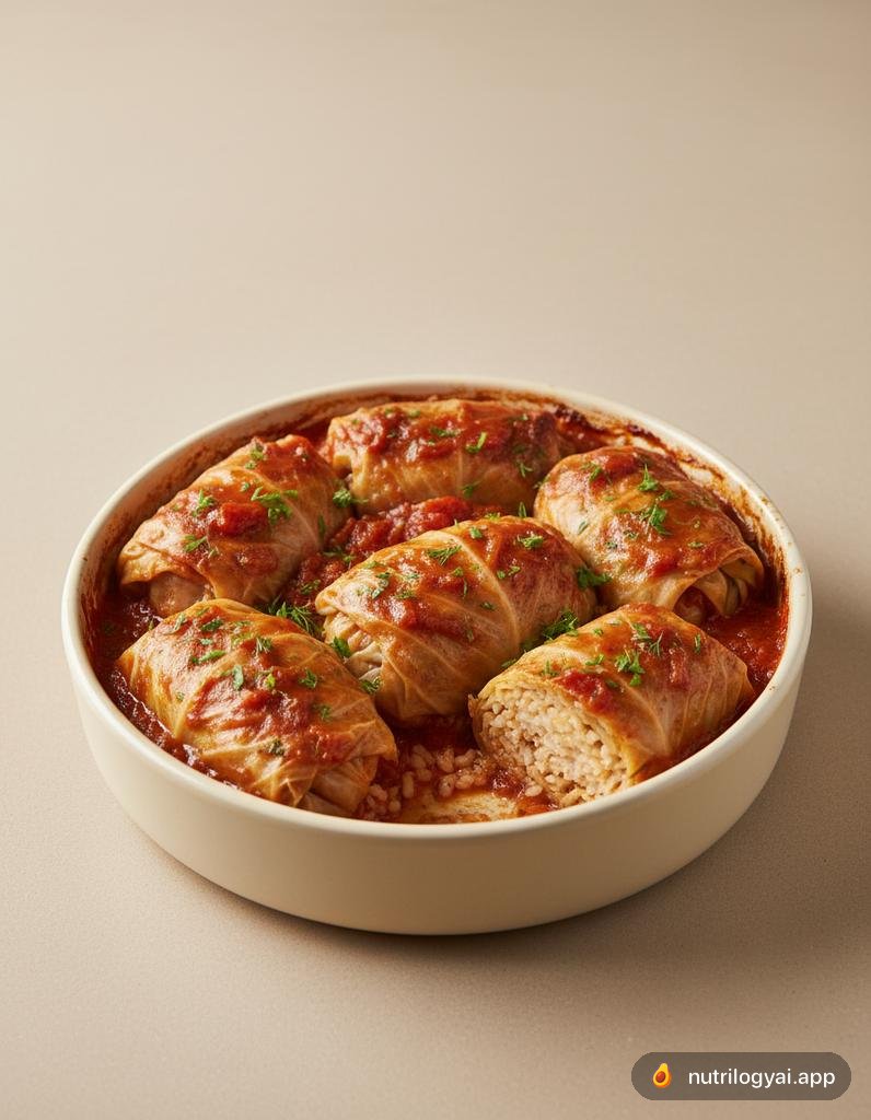 Involtini di cavolo con pollo