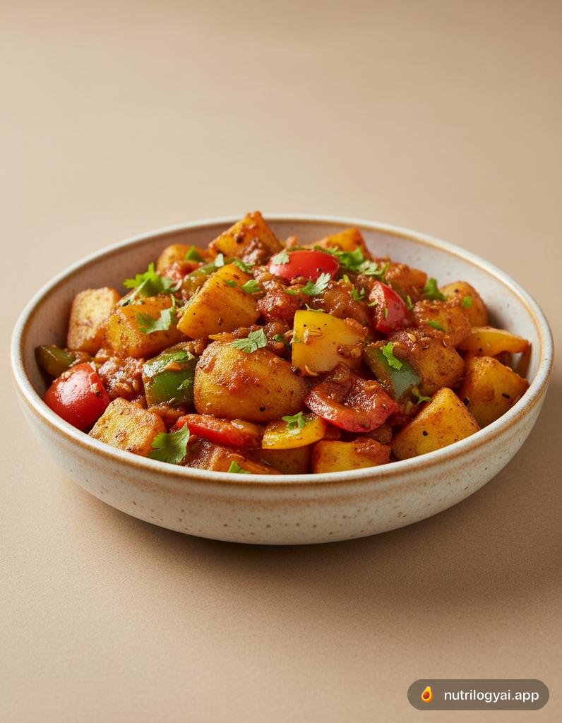 Aloo Capsicum (Patate e Peperoni)