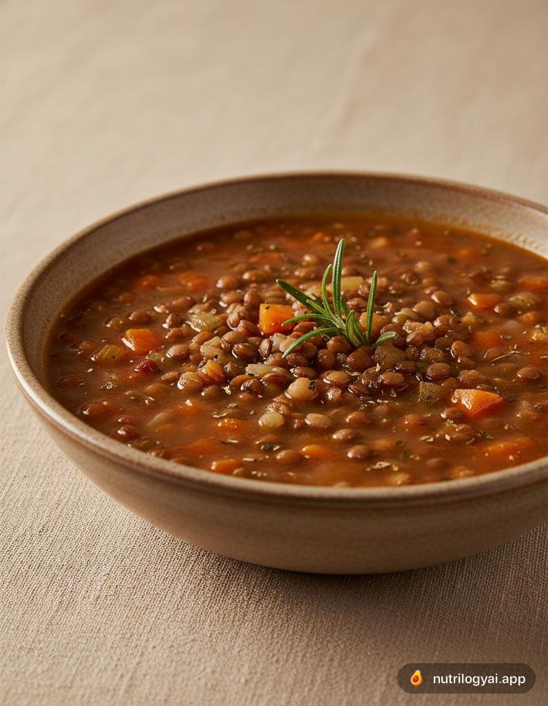 Minestra di Lenticchie (Sopa de lentilha italiana)