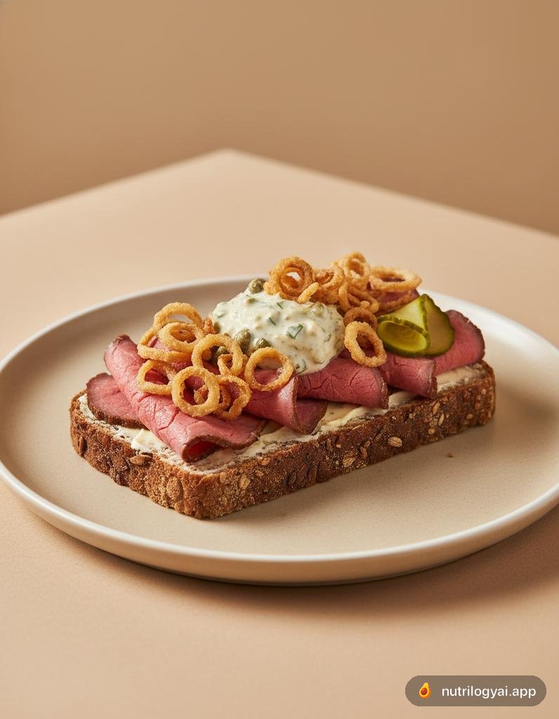 Smørrebrød (au rosbif)