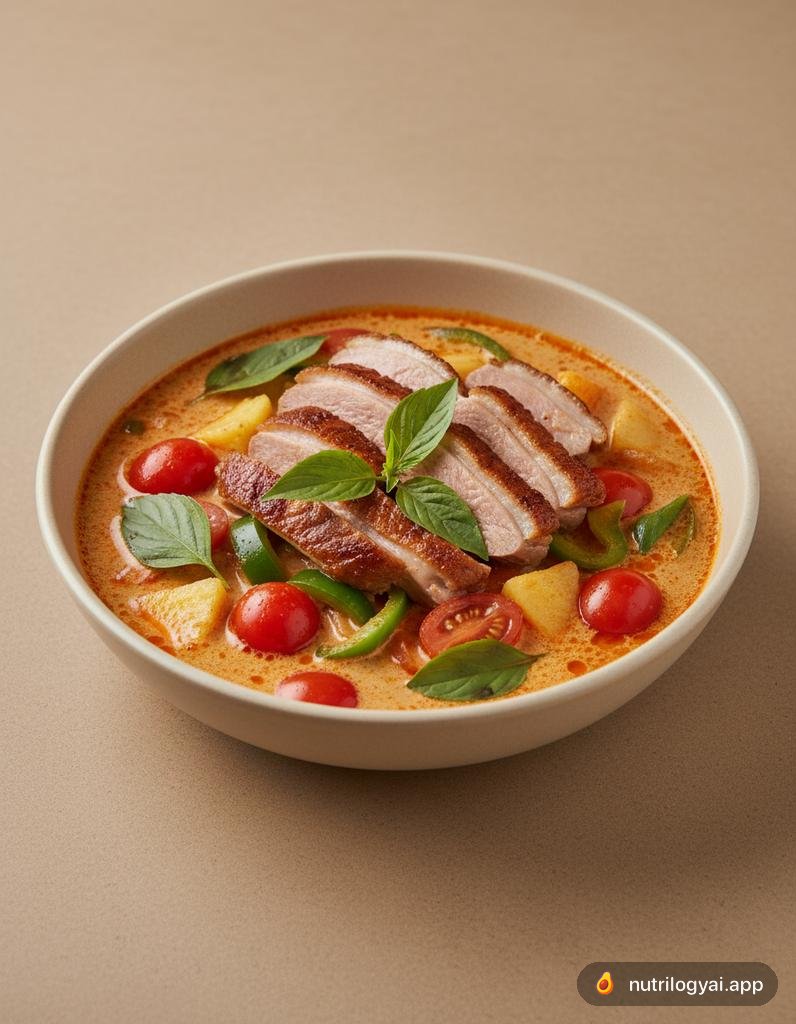 Rotes Entencurry