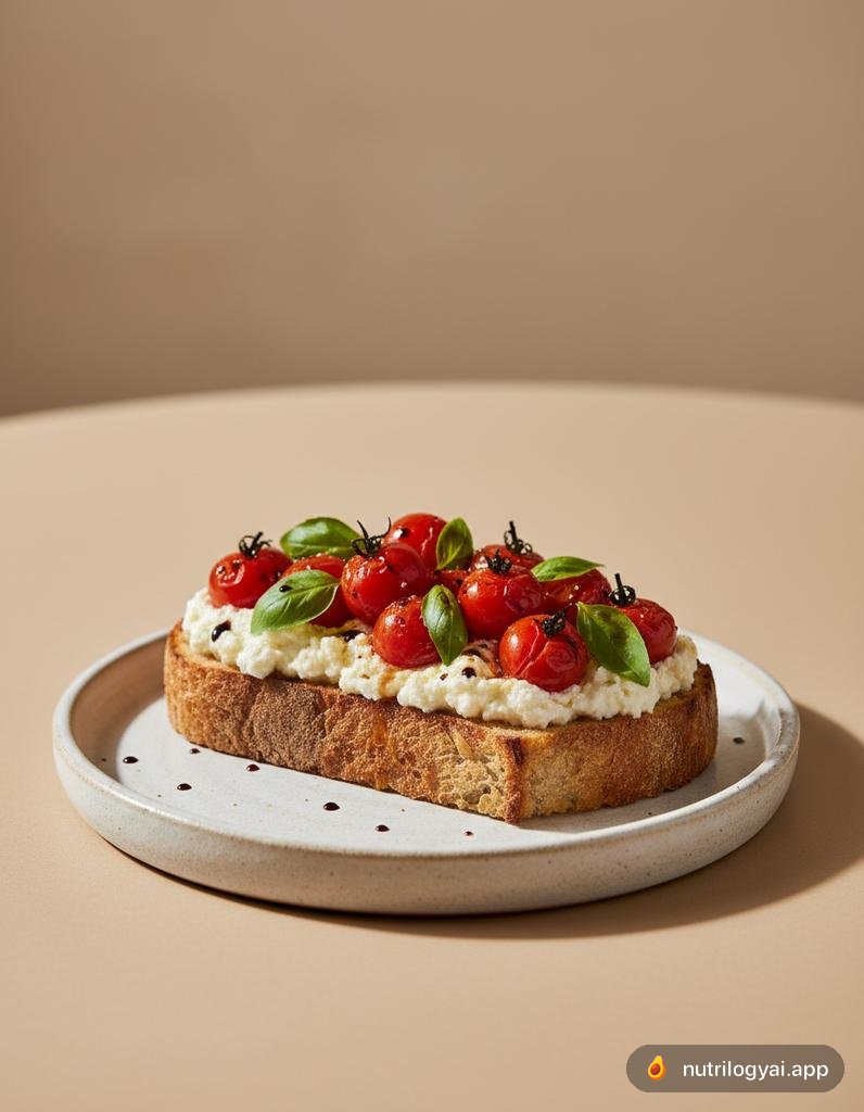 Geröstete Tomaten-Ricotta-Toast