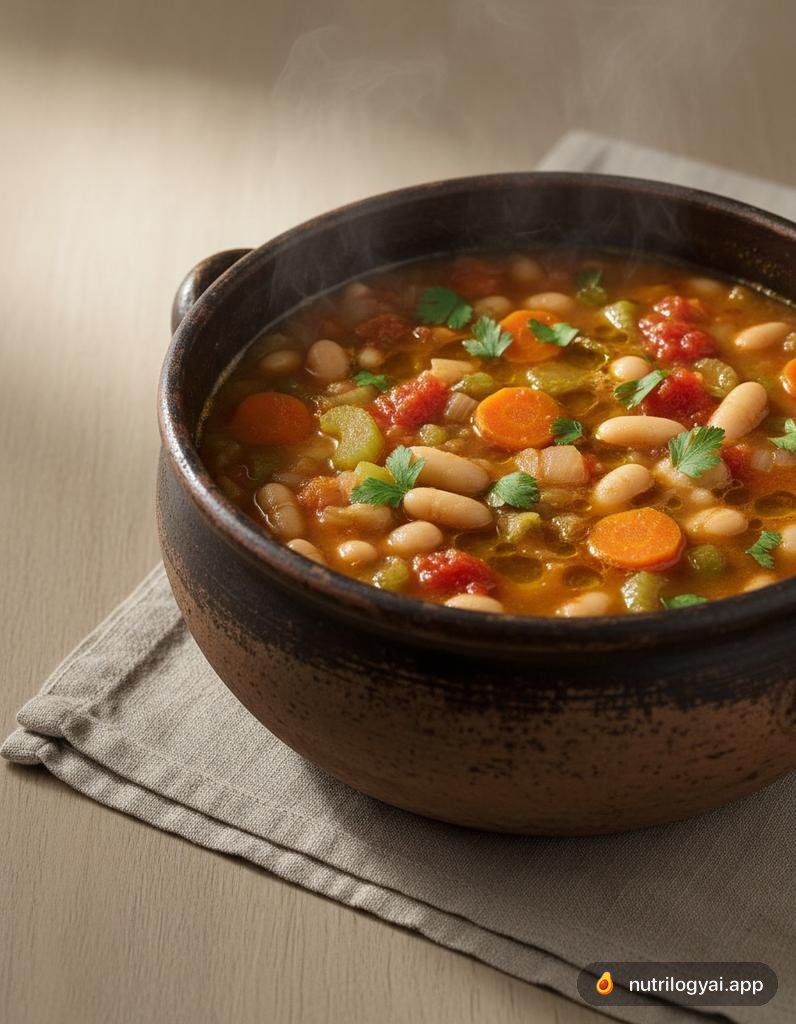 Fasolada (Griechische Weiße Bohnensuppe)
