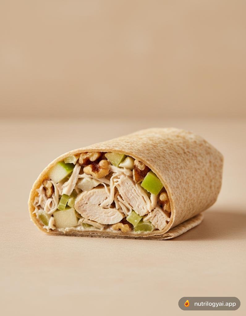 Hähnchen-Apfel-Walnuss-Wrap