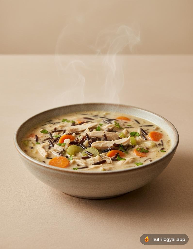 Sopa de arroz selvagem