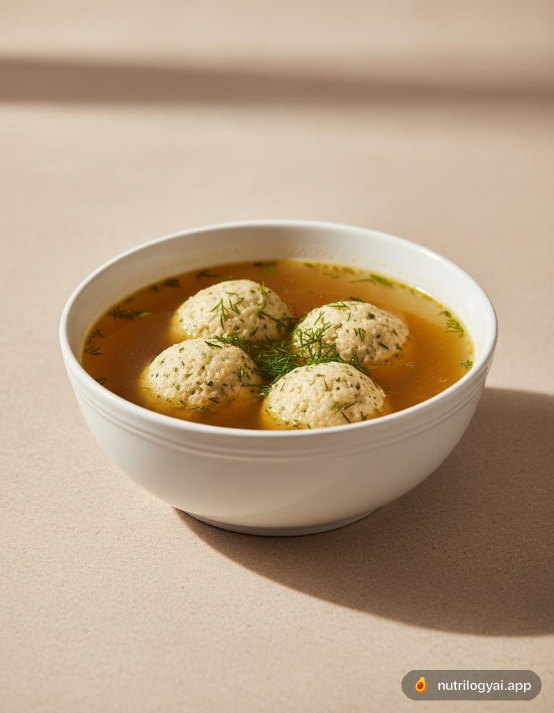 Vegane Matzeknödelsuppe