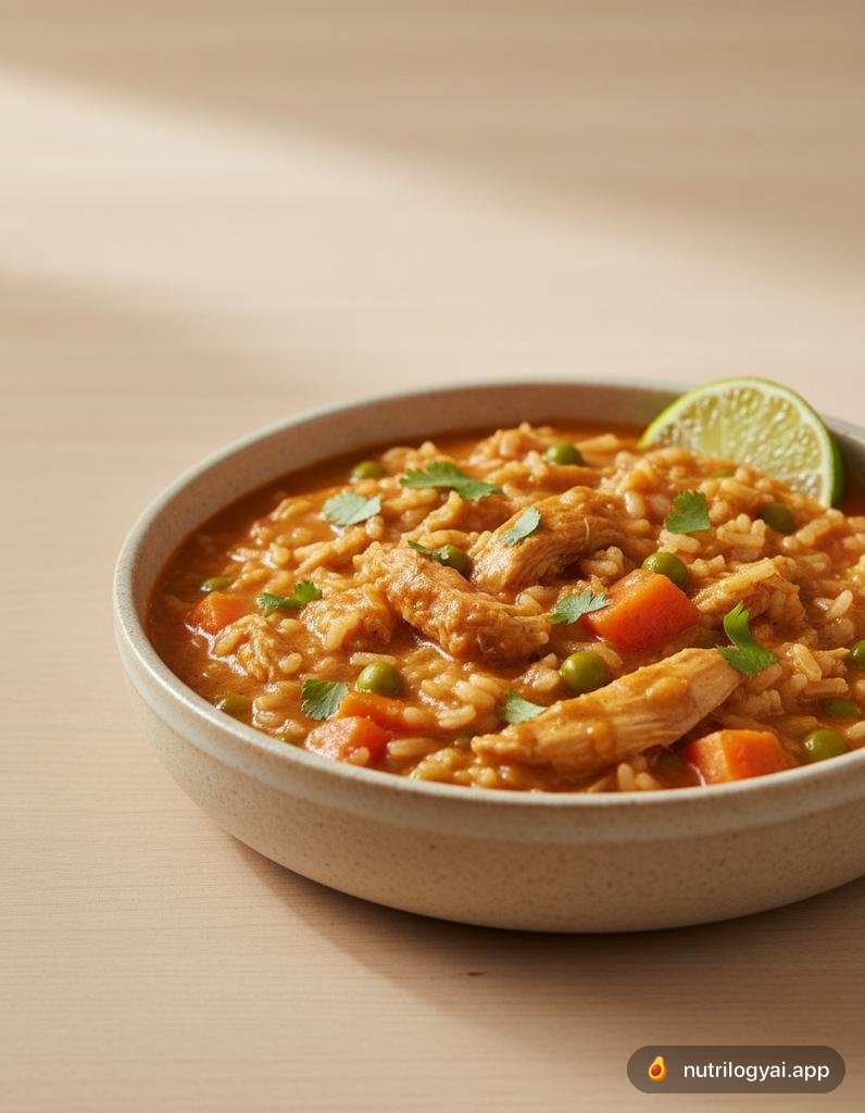 Asopao de Pollo (ensopado de frango com arroz)