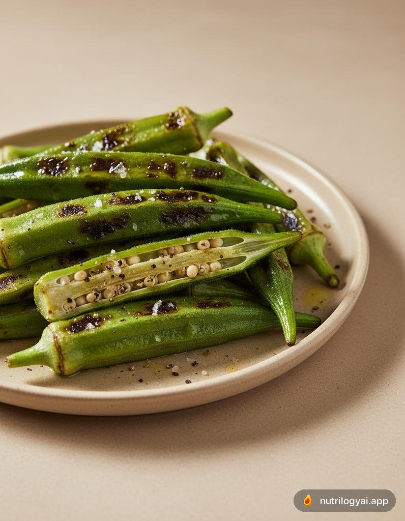 Okra grigliata