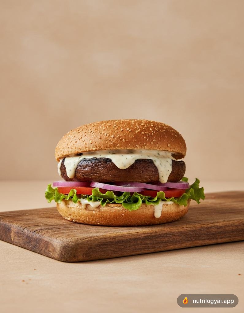 Burger di funghi Portobello