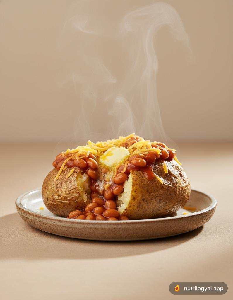 베이크드 포테이토와 콩