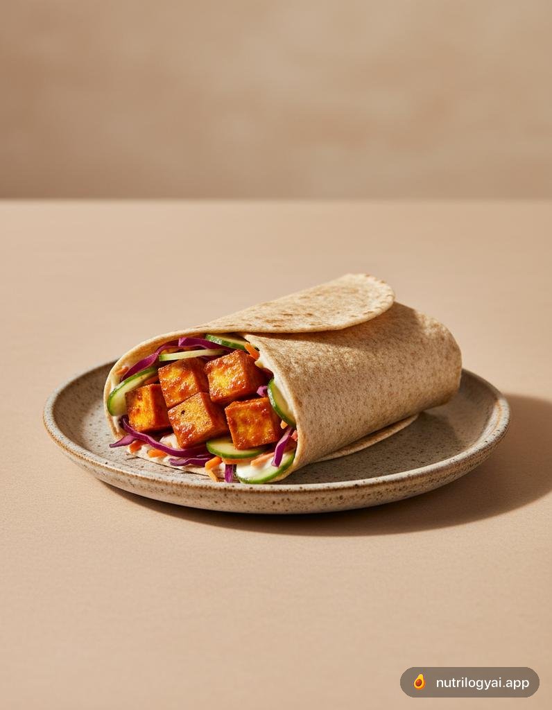 Wrap z tofu sriracha